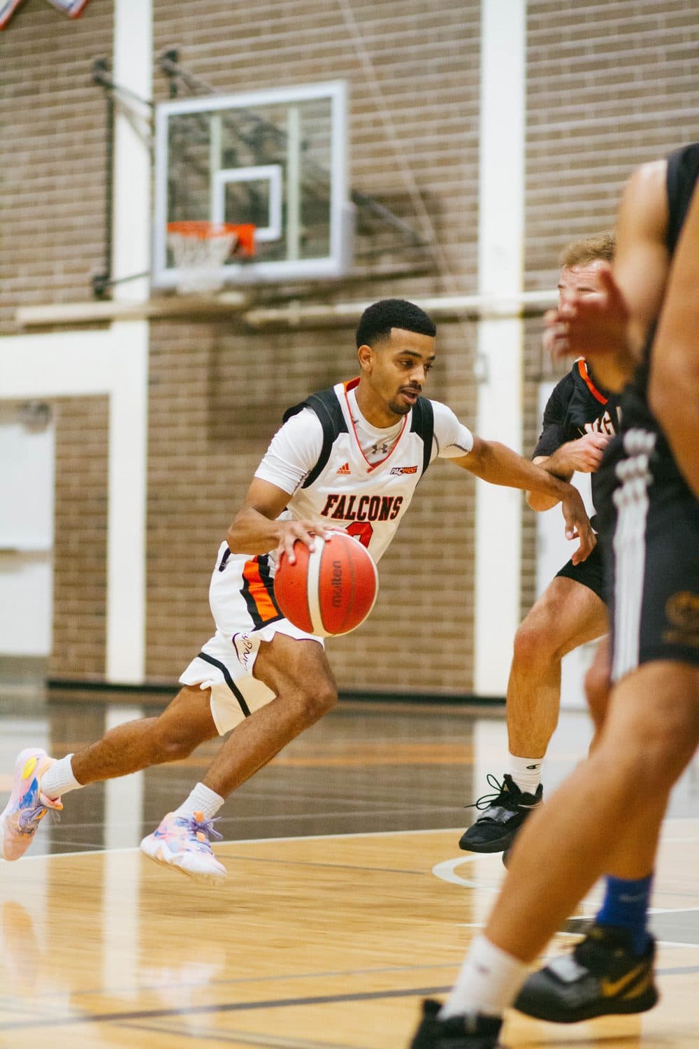 Royce Sargeant in a Langara Falcons basketball uniform